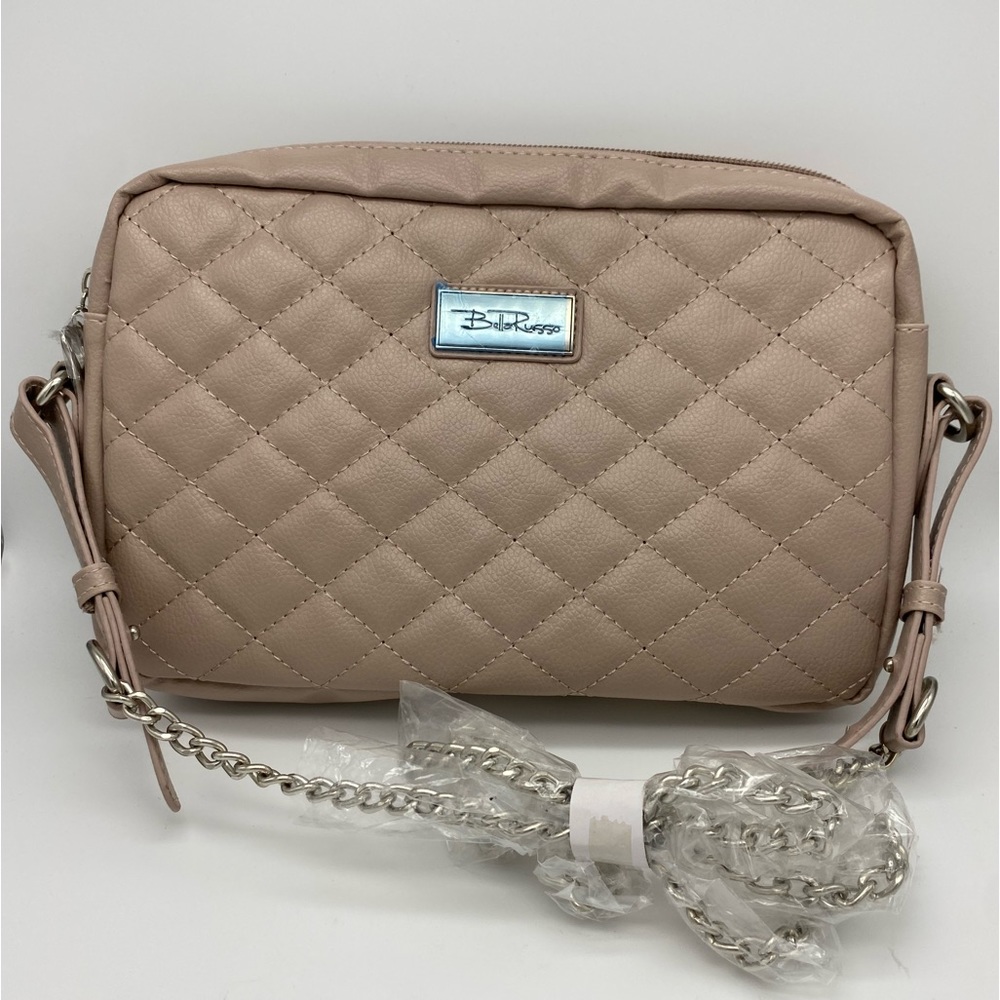 ☘️5 for $40☘️ Bella Russo Beige Crossbody Bag NWT See Description